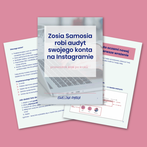 Ebook - Zosia Samosia robi audyt swojego konta na IG